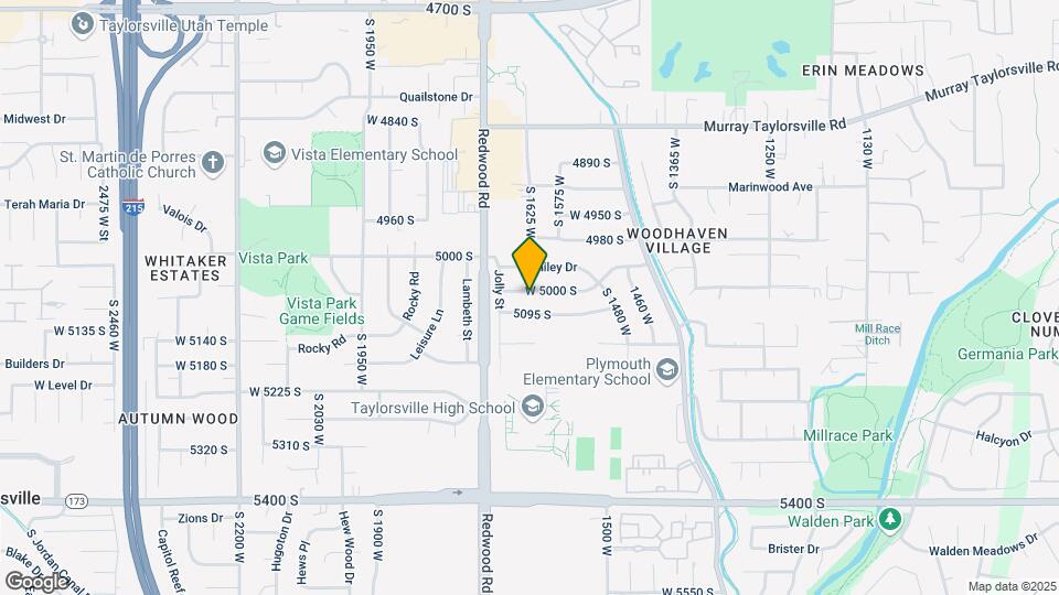 1625 Paradise Ln Map and Location Details