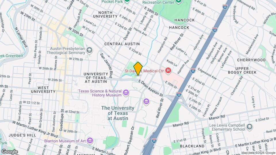 804 E Dean Keeton St Map and Location Details