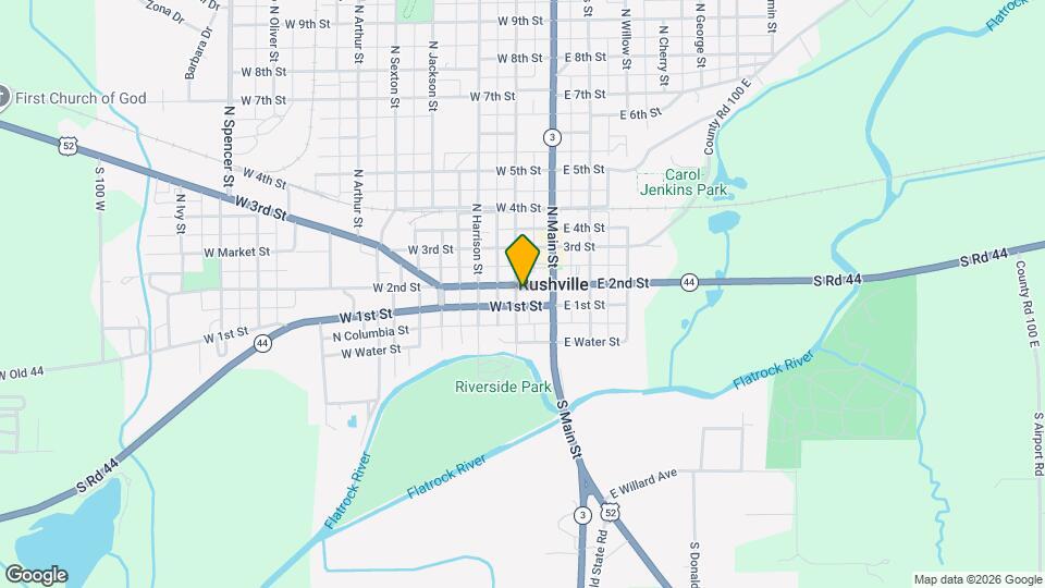 131 W 2nd St Map and Location Details