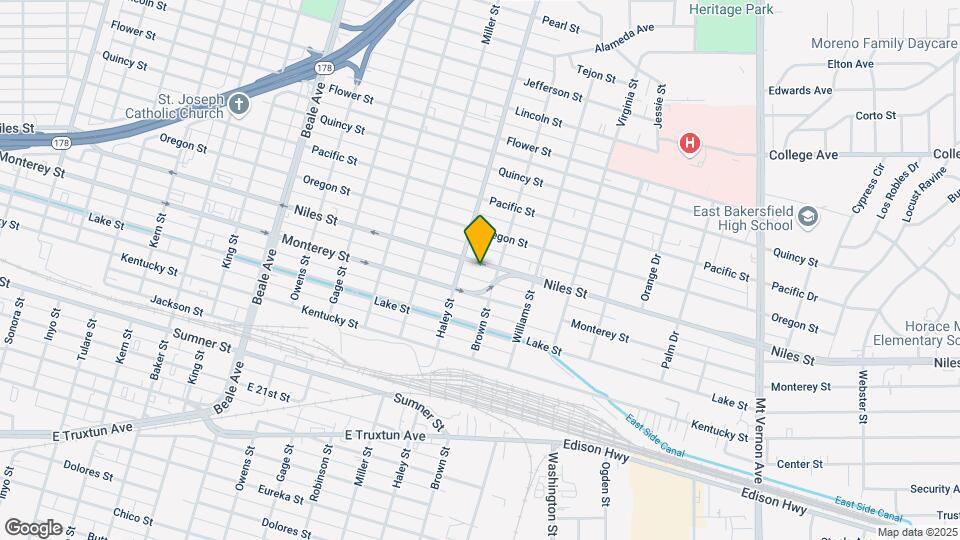 1419 Niles St Mapa y Detalles de la Ubicación