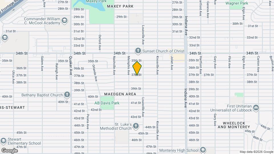 3707 37th St Map and Location Details