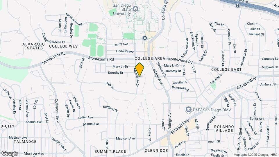 5009 Campanile Dr Map and Location Details