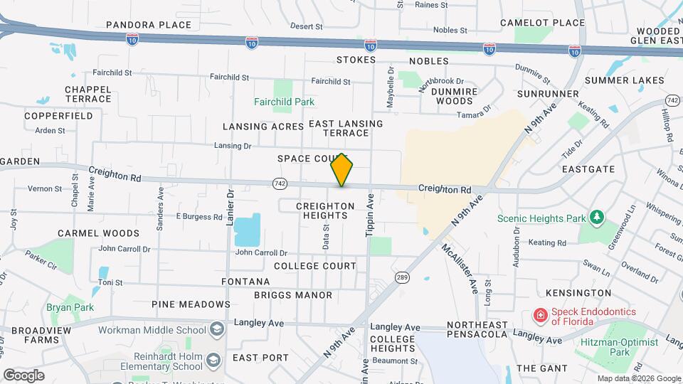 2221 Creighton Rd Mapa y Detalles de la Ubicación