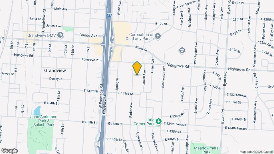 13121 Parker Ave Map and Location Details