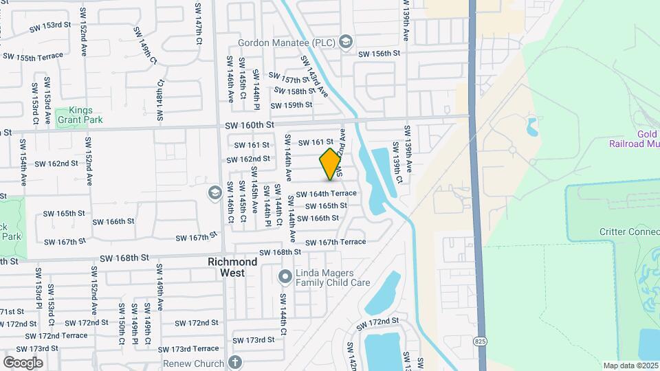 14234 SW 163rd Terrace Map and Location Details