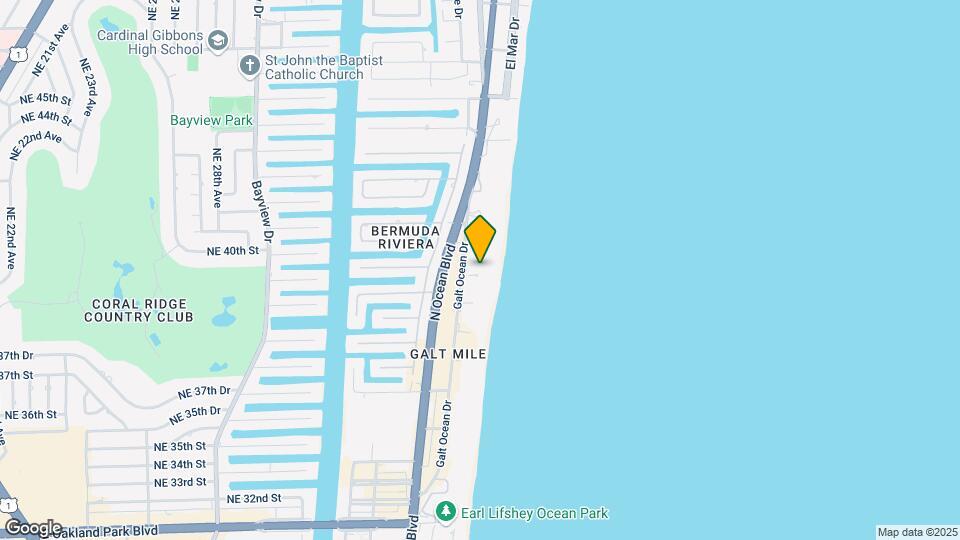 4020 Galt Ocean Dr Map and Location Details