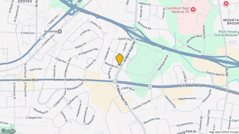 203 N New Hope Rd Map and Location Details