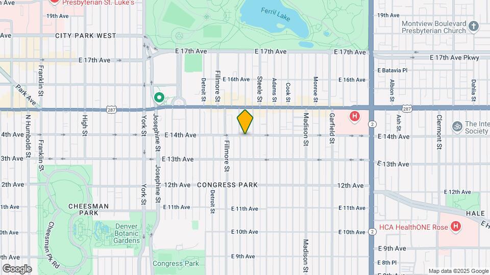 1374 Milwaukee St Mapa y Detalles de la Ubicación