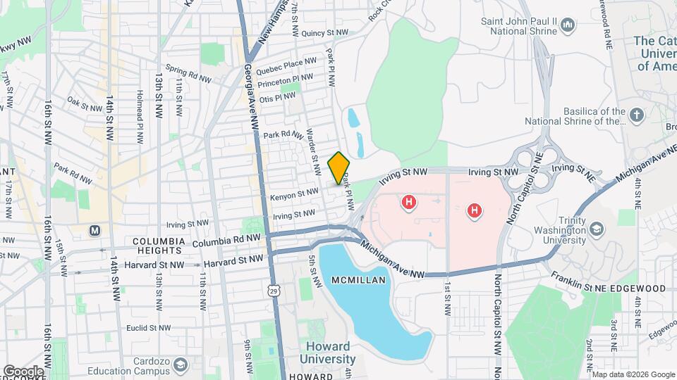 428 Kenyon St NW Map and Location Details