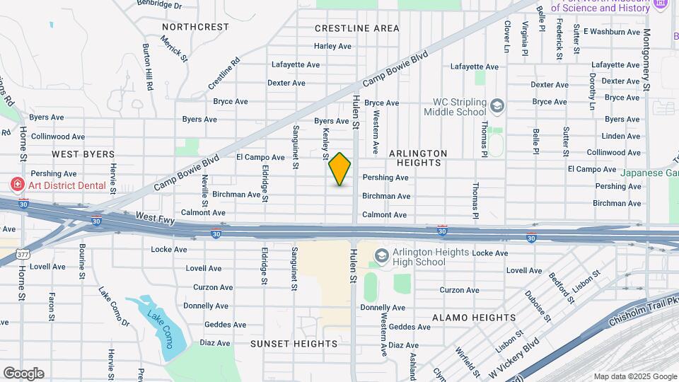 4620 Birchman Ave Map and Location Details