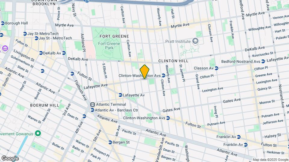 166 Lafayette Ave Map and Location Details