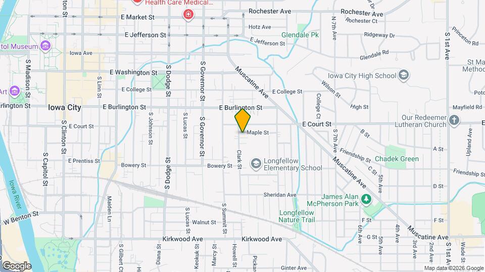 424 Clark St Map and Location Details