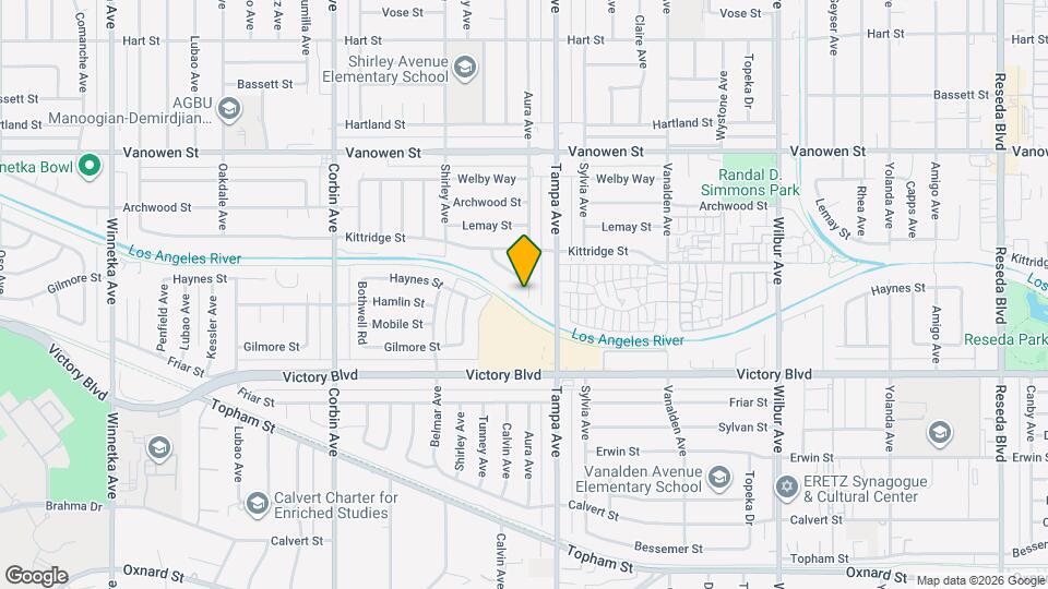 6529 Aura Ave Map and Location Details