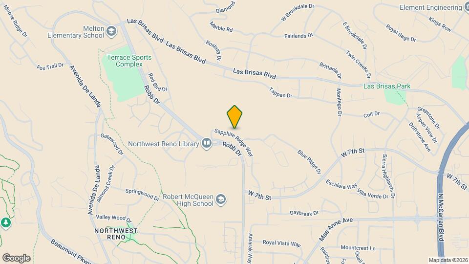 2340 Sapphire Ridge Way Map and Location Details