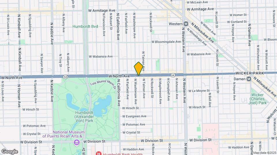 2651 W North Ave Map and Location Details