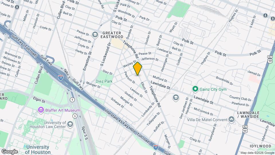 1410 Elliott St, Unit B Map and Location Details