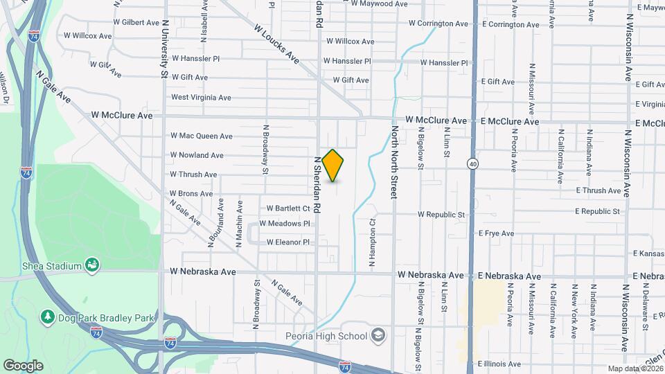 2207 N Ellis St Map and Location Details