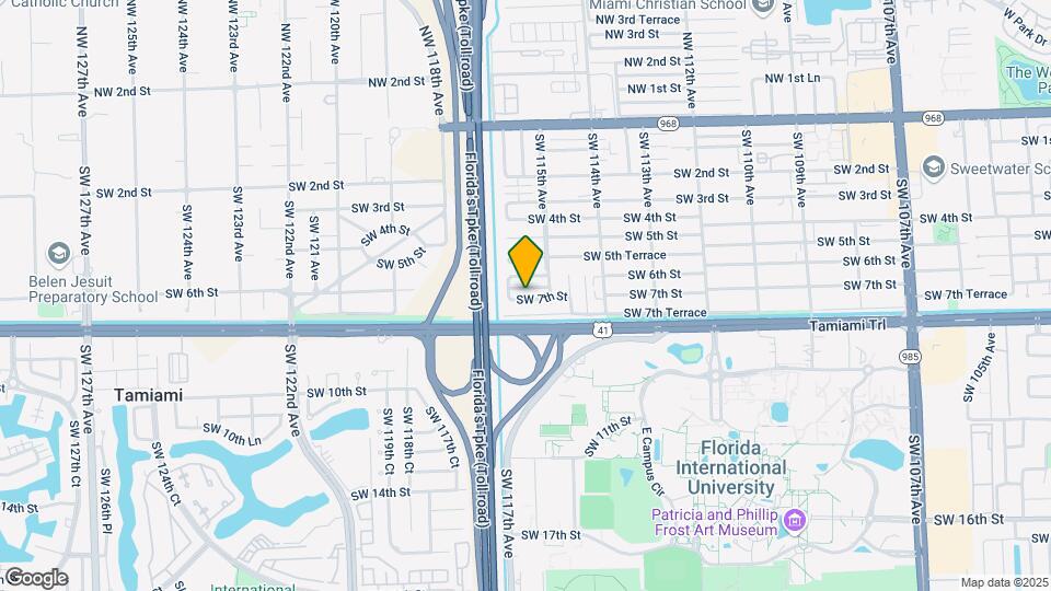 11553 SW 7th St Map and Location Details