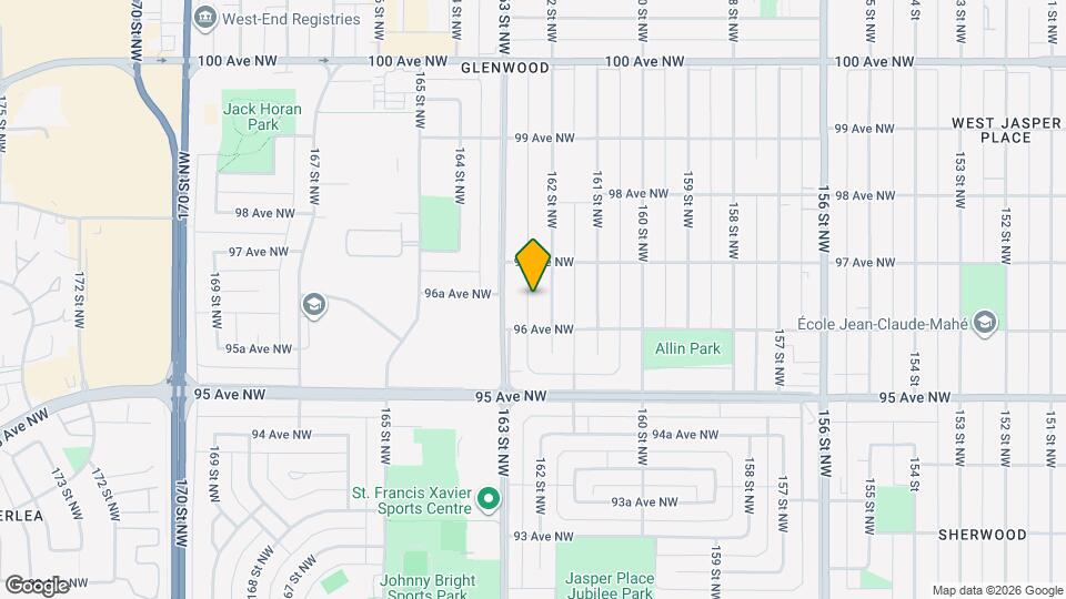 9622 162 St NW Map and Location Details