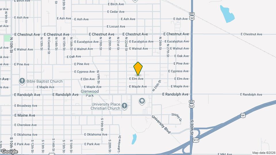 2302 E Elm Ave Map and Location Details