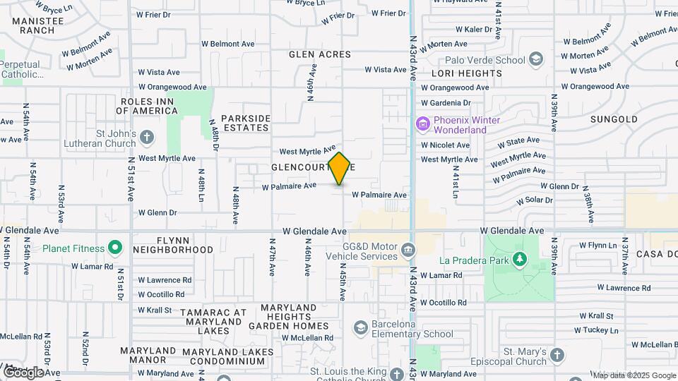 7102 N 45th Ave Map and Location Details