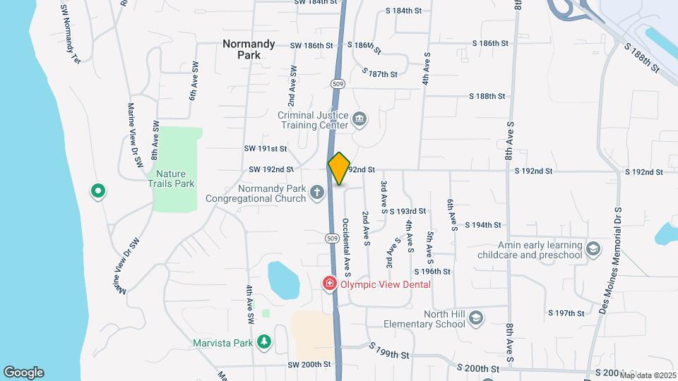 19255 Occidental Ave S Map and Location Details