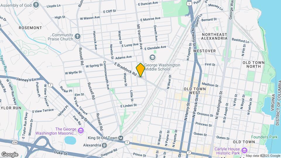305 E Braddock Rd Map and Location Details