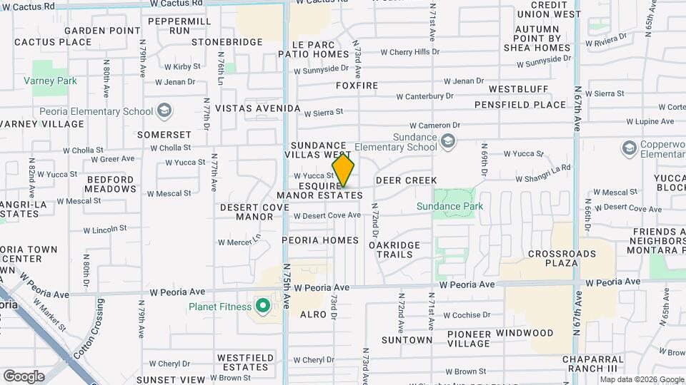 7341 W Shangri La Rd Mapa y Detalles de la Ubicación