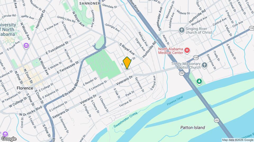 1110 E Limestone St Map and Location Details