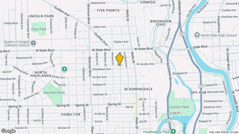 602 Greenlawn Ave Mapa y Detalles de la Ubicación