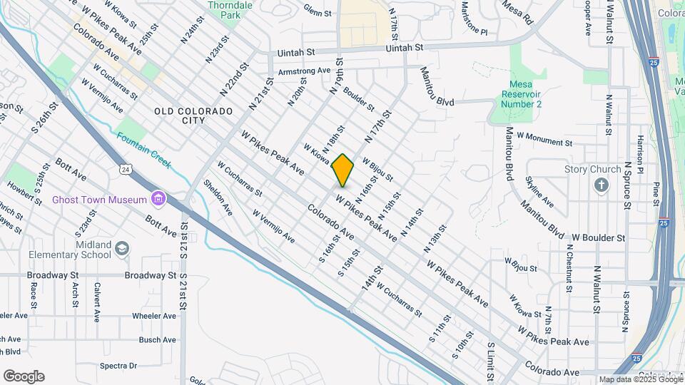 1624 W Pikes Peak Ave Map and Location Details