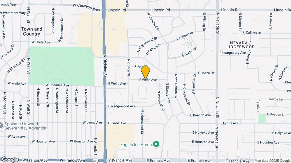 208 E Weile Ave Map and Location Details
