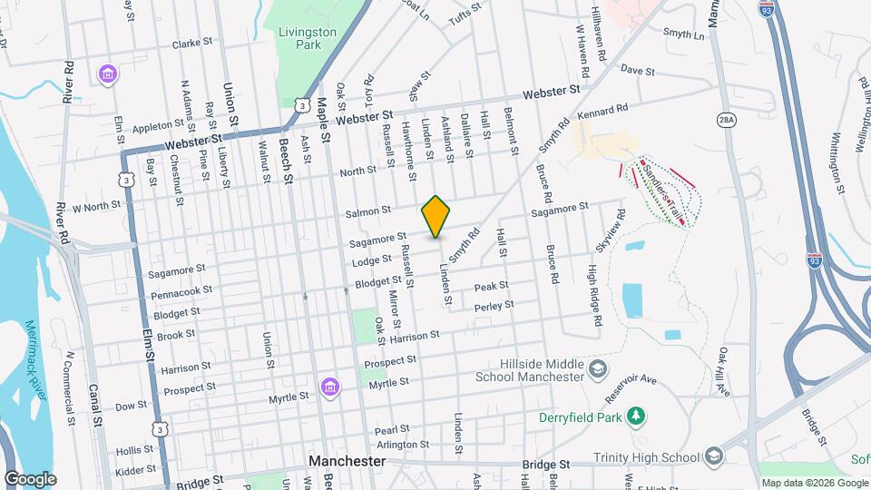 198 Linden St Map and Location Details