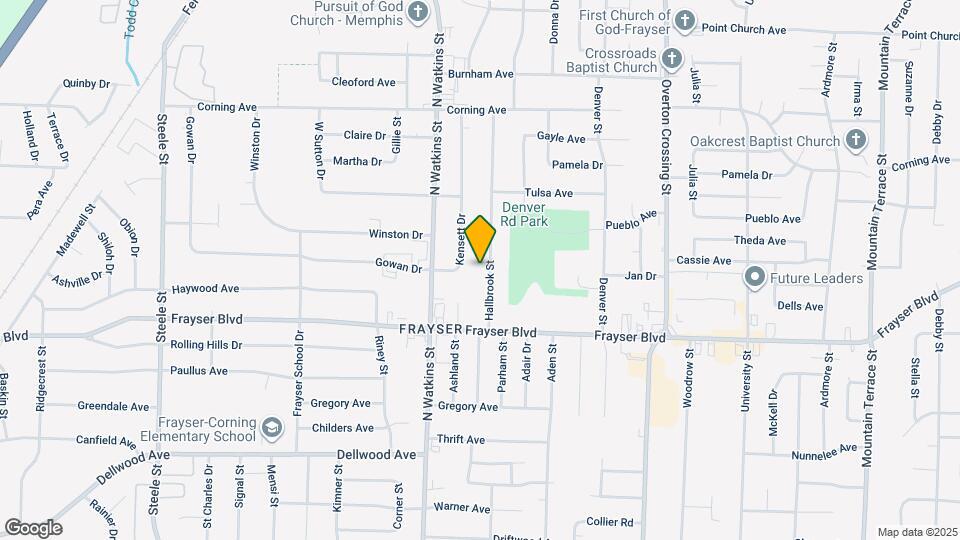 3449 Hallbrook St Map and Location Details