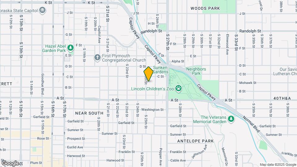 1234 S 25th St Map and Location Details