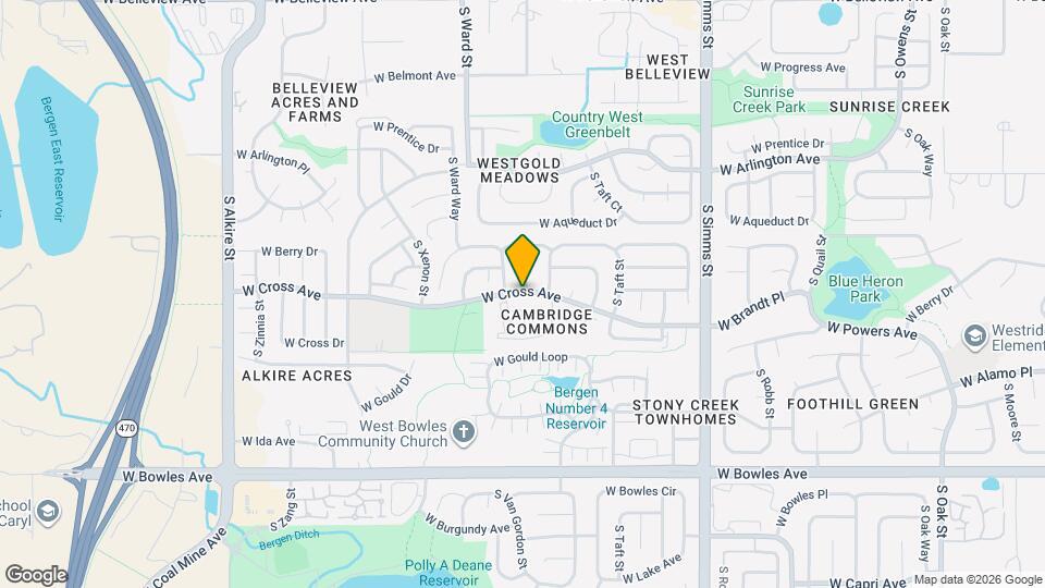 12293 W Cross Dr Map and Location Details