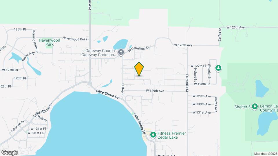 7345 W 128th Pl Map and Location Details