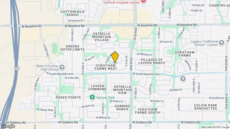 5227 W Desert Ln Map and Location Details