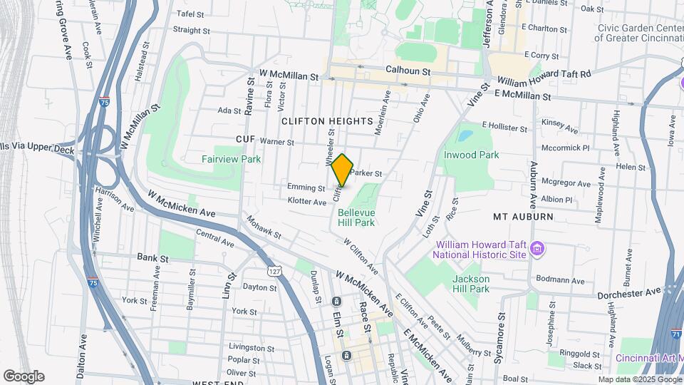 2154 W Clifton Ave Map and Location Details