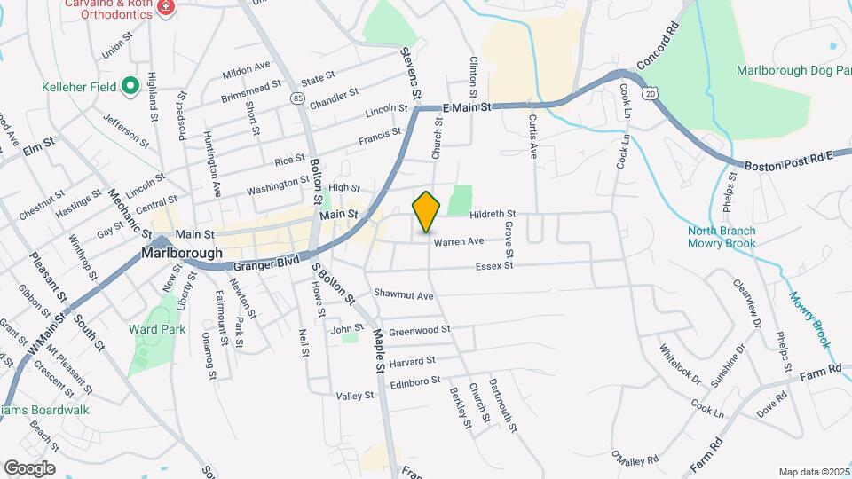 56 Warren Ave Map and Location Details