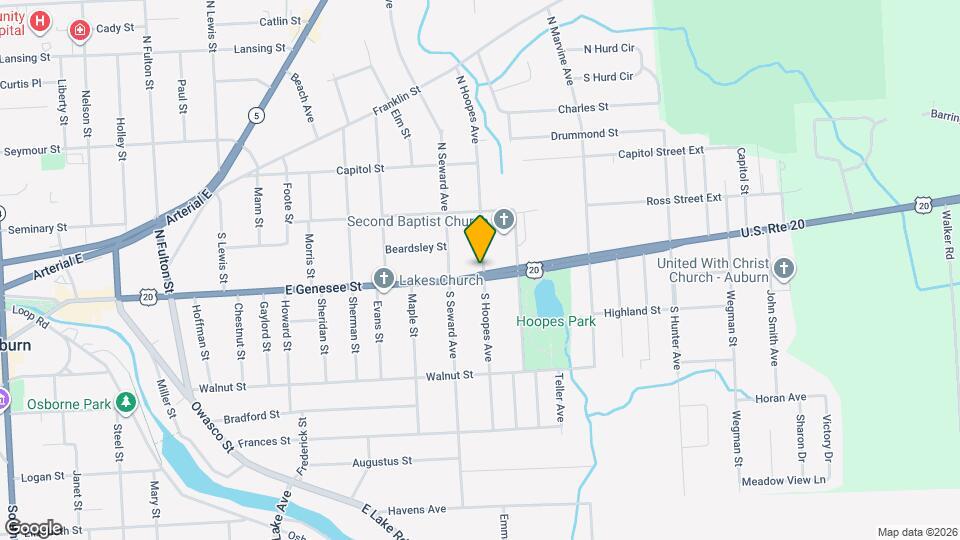 173 E Genesee St Map and Location Details