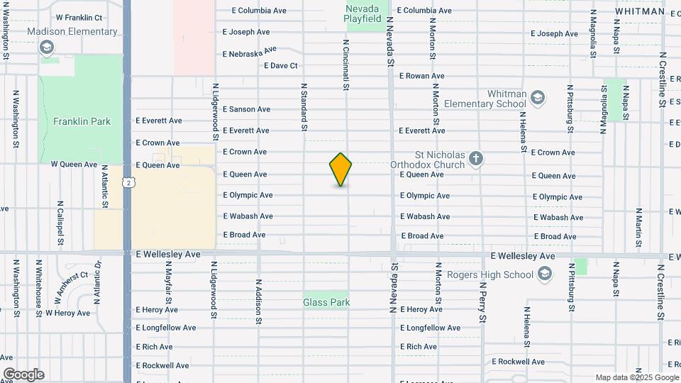 727 E Olympic Ave Map and Location Details