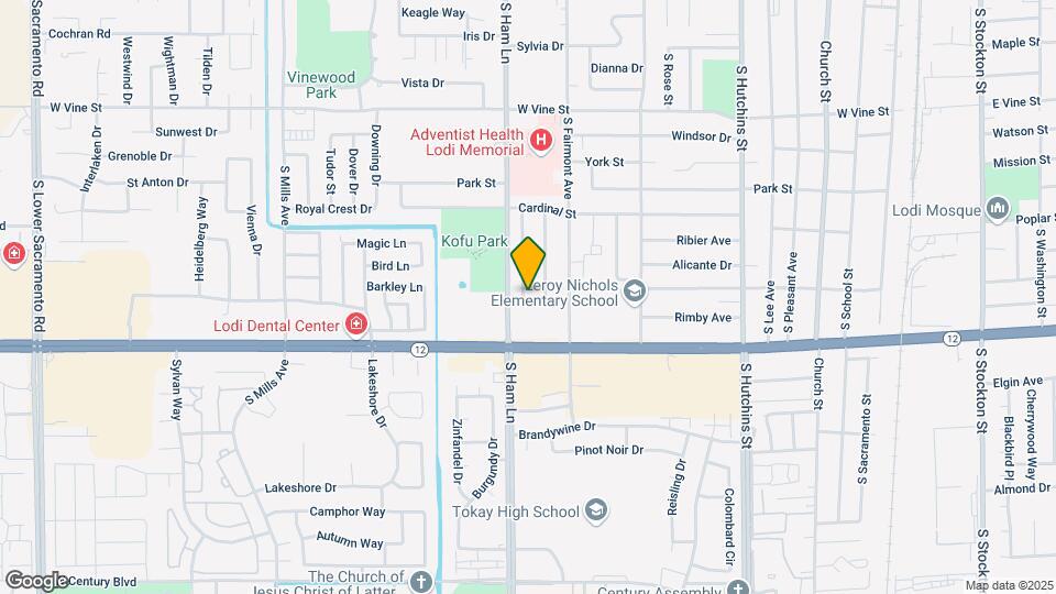 1262 S Sunset Dr Map and Location Details