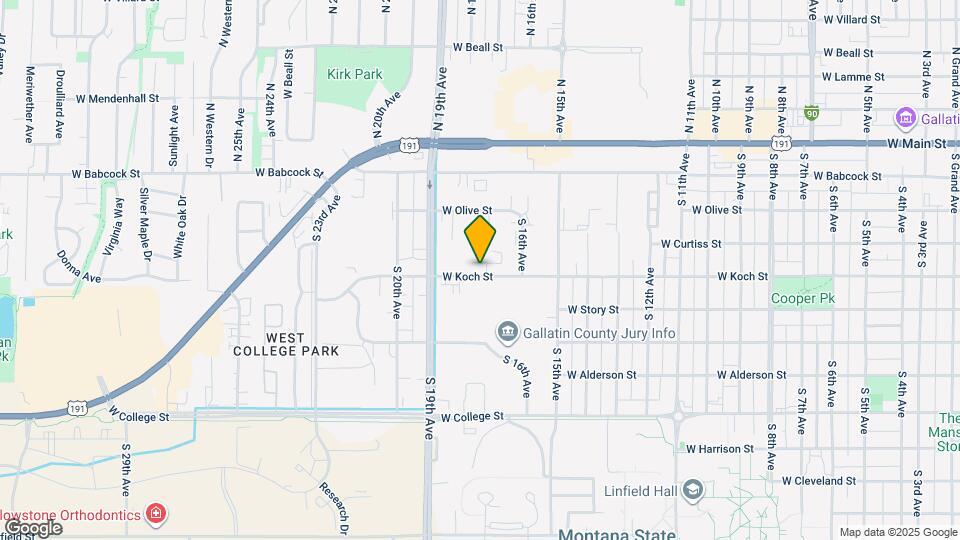 1711 W Koch St Map and Location Details