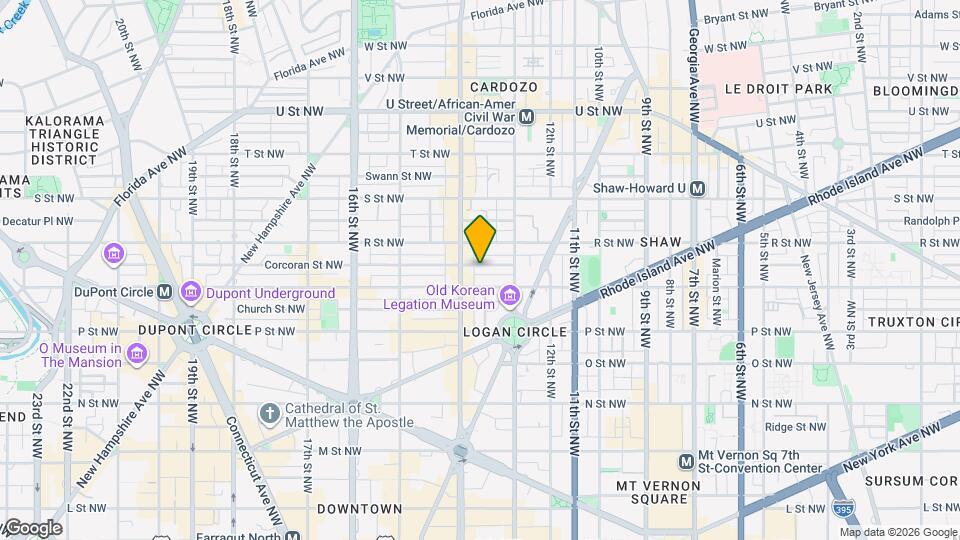 1336 Corcoran St NW, Unit SI ID1014659P Mapa y Detalles de la Ubicación