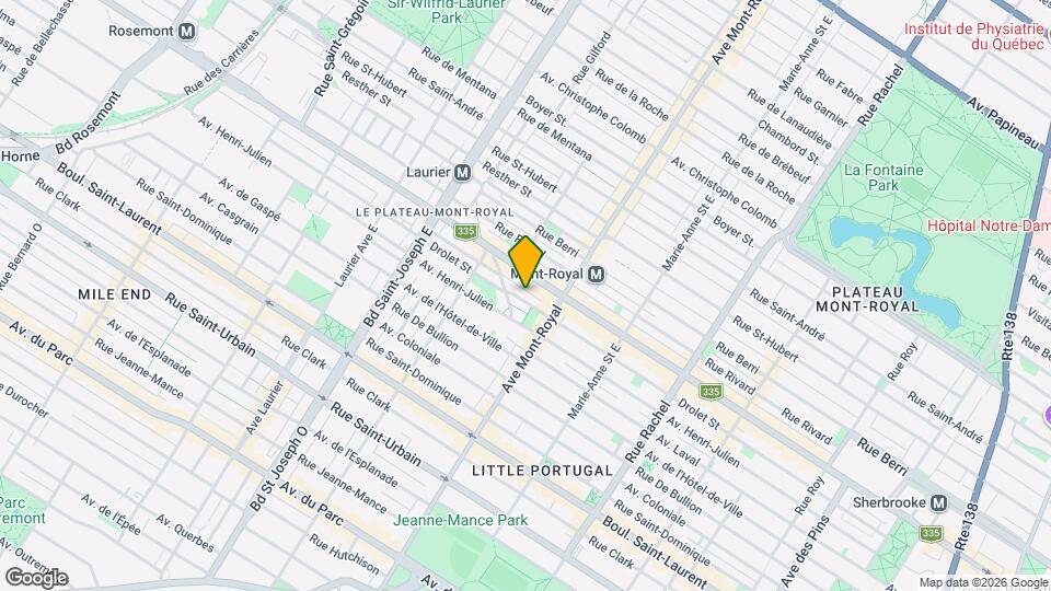 4515 Drolet Rue Map and Location Details