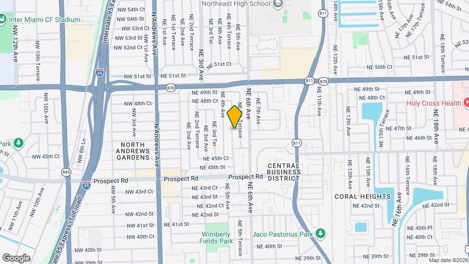 4680 NE 5th Ave Map and Location Details