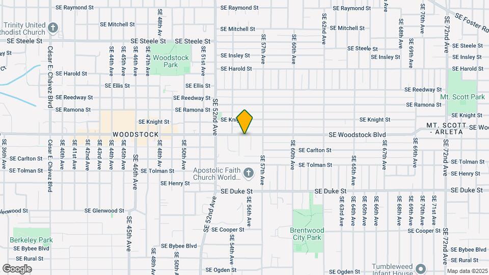 5516-5530 SE Woodstock Blvd Map and Location Details