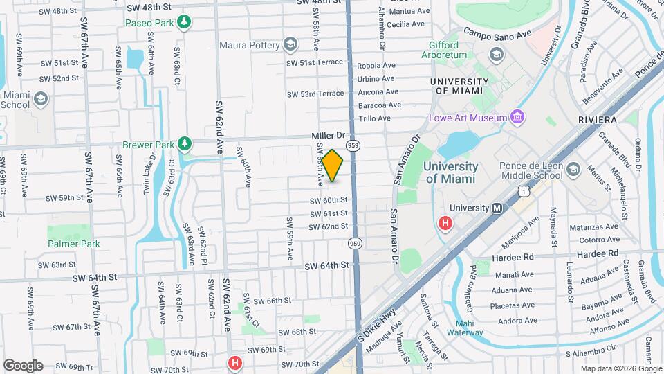 5751 SW 59th St Map and Location Details