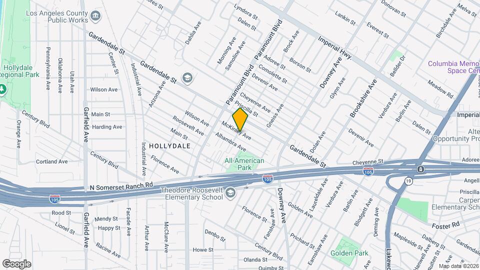 8102 McKinley Ave, Unit 8102 McKinley Ave Map and Location Details